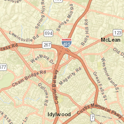 Pimmit Hills Street Map