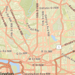 Washington D.C. Street Map