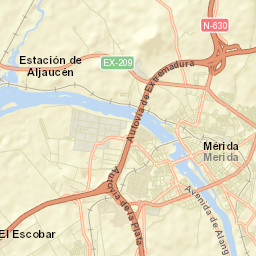 Mérida Street Map