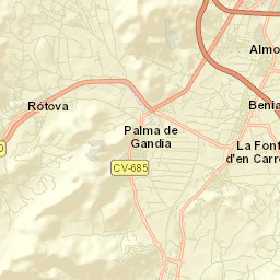 Palma de Gandía Street Map