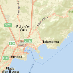 Ibiza Street Map