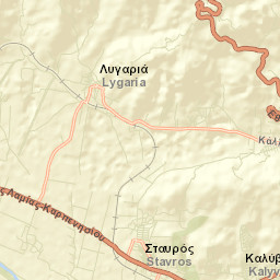 Stavrós Street Map