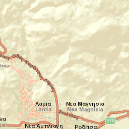 Lamía Street Map