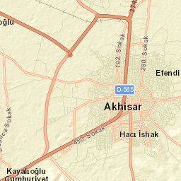 Akhisar Street Map