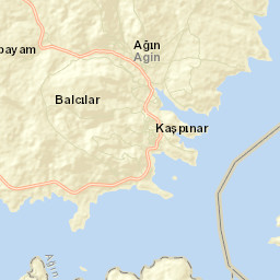 Ağın Street Map