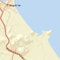 T’ongch’ŏn-ŭp Street Map