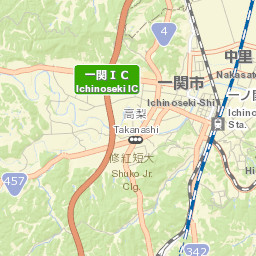 Ichinoseki-shi Street Map
