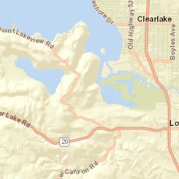 Clearlake California Street Map