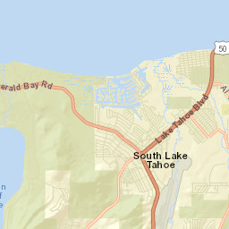 Tahoe Keys California Street Map