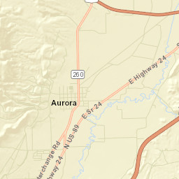 Aurora Street Map