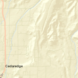Cedaredge Colorado Street Map