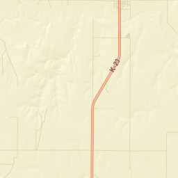 Gove County Street Map