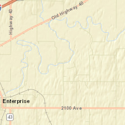 1760-1766 Old U.S. 40 Chapman KS Street Map
