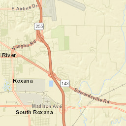 South Roxana Street Map