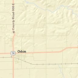 Odon Street Map