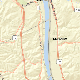 Moscow Ohio Street Map