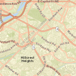 Capitol Heights Street Map