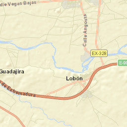 Lobón Street Map