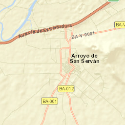 Arroyo de San Serván Street Map
