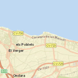 els Poblets Street Map