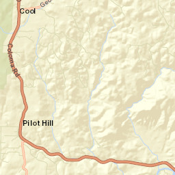 Pilot Hill California Street Map