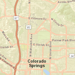 3535 N Hancock Ave Colorado Springs Street Map