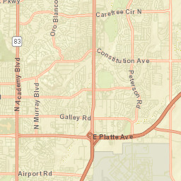 Cimarron Hills Colorado Street Map