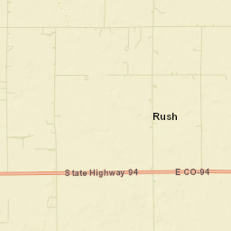 Rush Colorado Street Map