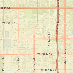 13500-13514 Quivira Rd Overland Park Street Map