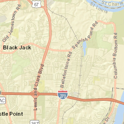 Castle Point Street Map