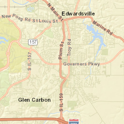 108 South Buchanan Street Edwardsville IL Street Map