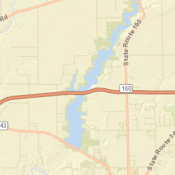 Saline, IL, USA Street Map