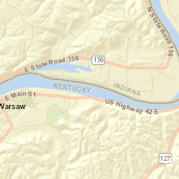 Warsaw Street Map