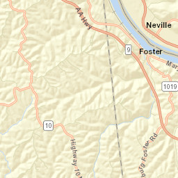 Neville Ohio Street Map