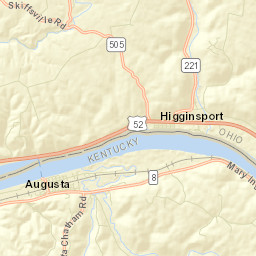 Higginsport Ohio Street Map