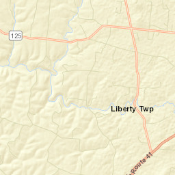 Panhandle Ohio Street Map