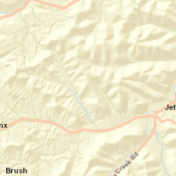 Blue Creek Ohio Street Map