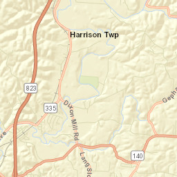 Sciotodale Ohio Street Map