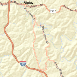 Ripley Street Map