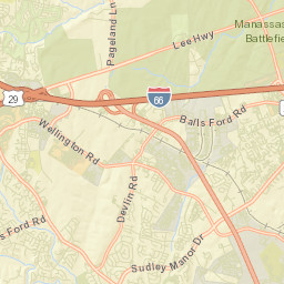 Linton Hall Street Map