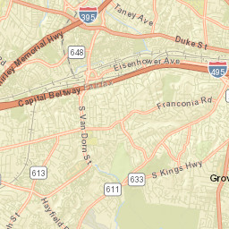 Groveton Street Map
