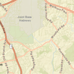 Andrews AFB Street Map