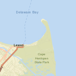 Lewes Delaware Street Map