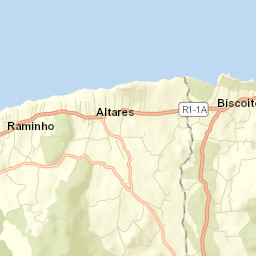 Biscoitos Street Map
