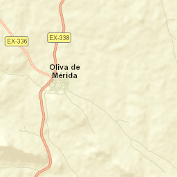 Oliva de Mérida Street Map