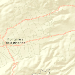 Fontanars dels Alforins Street Map