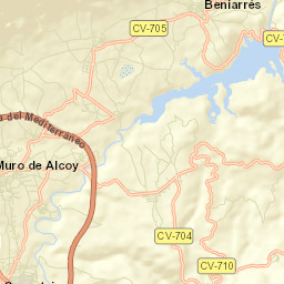 Muro del Alcoy Street Map