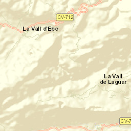 Vall de Ebo Street Map