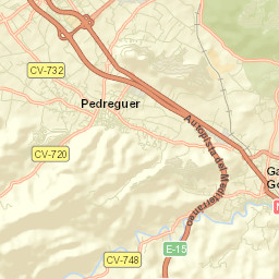 Pedreguer Street Map