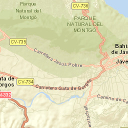 Javea Street Map